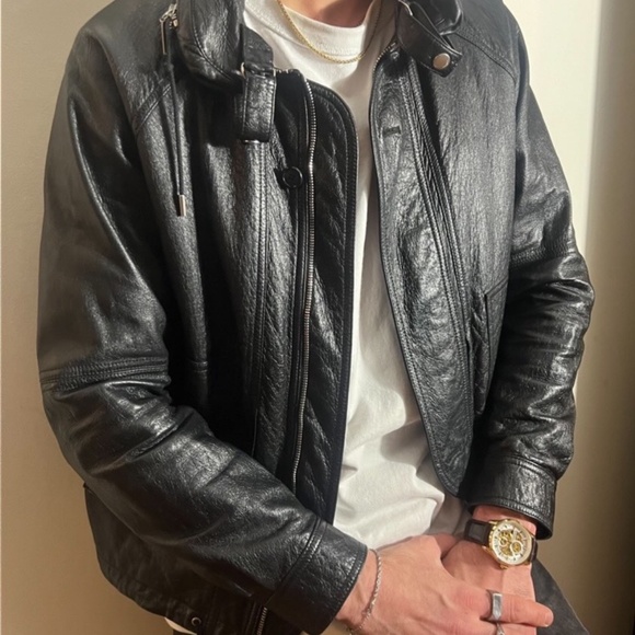 Saint Laurent Paris Lambskin Bomber Jacket – Size 52 – Concealed Hood - Picture 7 of 7